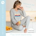 thumbnail image 2 of Hello Mello Best Day Ever Lounge Jooggers Lightweight Pajama Pants, Smile (Women's), 2 of 10
