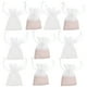 thumbnail image 2 of BRIGHTFUFU 10 piezas de encaje de lujo con cordón Bolsa de joyas Bolsas de almacenamiento de regalo Bolsas de tela con cordón Bolsas de dulces de boda (5 piezas blancas y 5 piezas beige), 2 of 7
