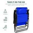 thumbnail image 7 of Best Choice Products Oversized Zero Gravity Chair, Folding Outdoor Patio Recliner w/ Cup Holder - Cobalt Blue, 7 of 7