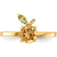 thumbnail image 4 of 14K Yellow Gold Citrine And Peridot Orange Ringsize 7 (Width 2.25) - Jbsp, 4 of 5