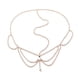 thumbnail image 2 of Jumpingount Boho cristal ceja cabeza cadena gota de agua diamantes de imitación moda accesorios para el cabello colgante diadema boda señoras Accesorio para el cabello Dorado Jumpingount AP017754-01, 2 of 6
