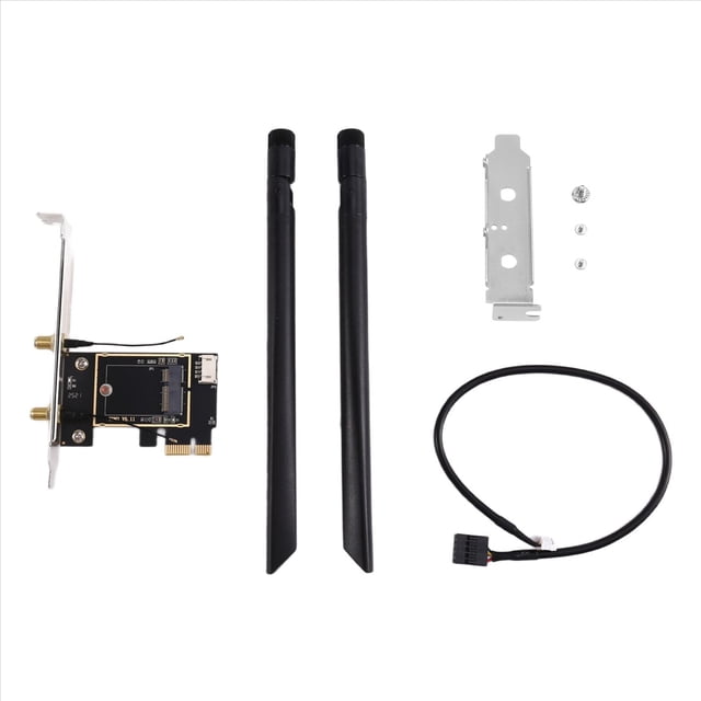 Adaptadores de Tarjeta PCIE WiFi para Conectividad Inalámbrica con 2 Antenas Externas