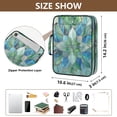 thumbnail image 3 of Haosy Accordion File Organizer Zipper Binder 500 Sheet 6-Tab Expanding File Folder Multi-Pocket 1.2 Inch 3 Ring Abstract Floral Stained Glass, 3 of 7
