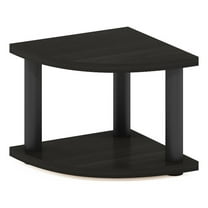 Pemberly Row 2-Tier Corner Countertop Organizer Shelf in Espresso/Black