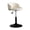 Beige_Short/B, variant on Leather Barstools Swivel Adjustable,Upholstered Island Stool Counter Stool with Low Back and Footrest,Round Base Support Lift Chair