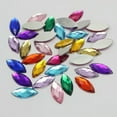 thumbnail image 5 of U8MO 500 Flatback Acrylic Horse Eye Rhinestone Gems 9X20mm No Hole Various Colour-Coffee, 5 of 9