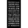 thumbnail image 2 of Anonymous 9x14 White Modern Wood Framed Museum Art Print Titled - Harlem Signage 2, 2 of 4