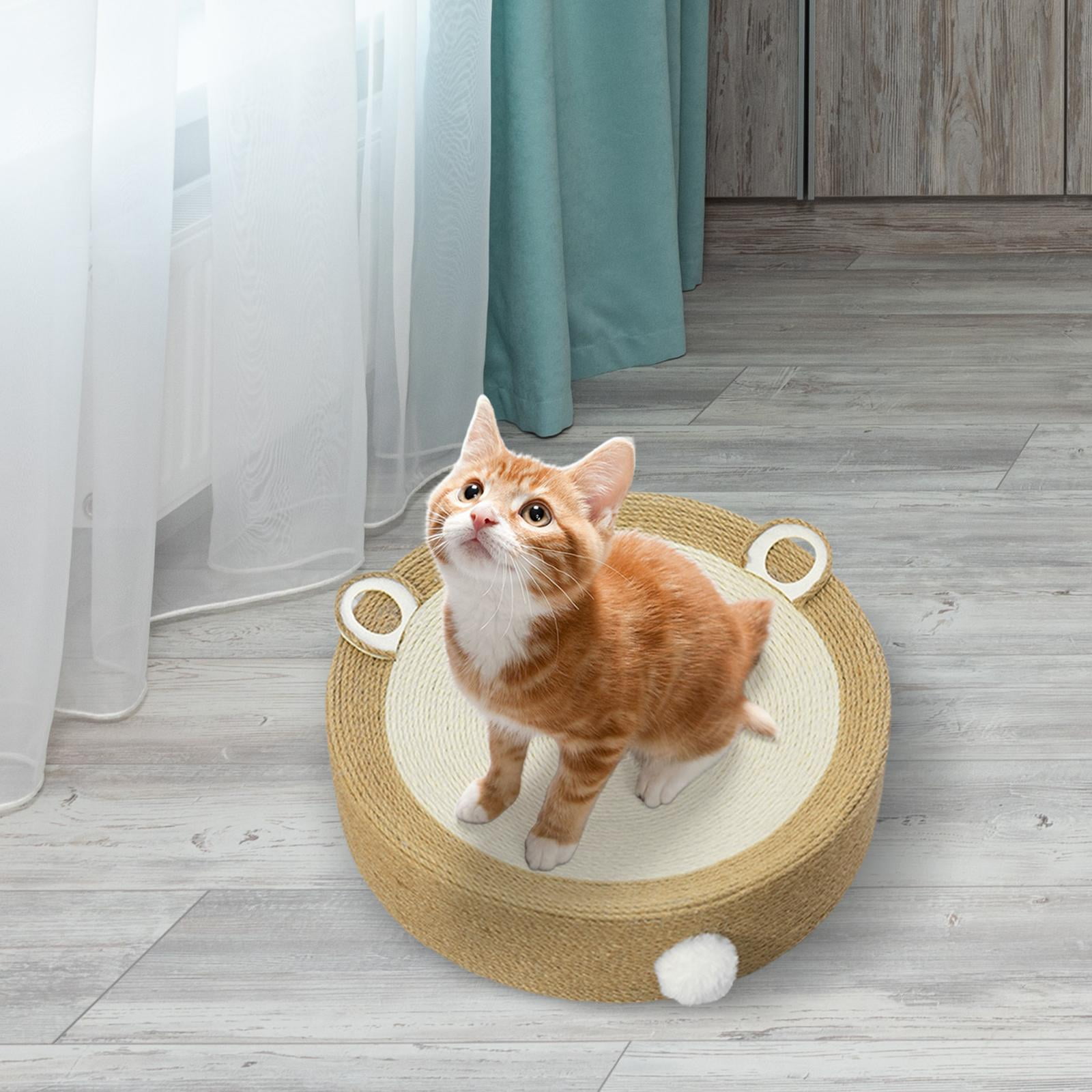 Tooyful Cat Scratch Pad Lounge Cat Beds Rest and Play 40x10.5cm Grind Claws Cardboard Cat Scratcher Bed Cat Scratching Board for Kitten Medium Cats Beige Brown