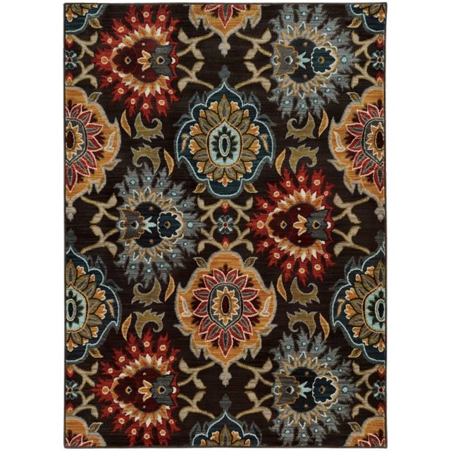 Oriental Weavers Sedona 3'10" x 5'5" Machine Woven Rug in Gray