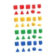 thumbnail image 3 of 40 bloques de formas geométricas, bloques de patrones, diferentes formas, juguetes para clasificar y apilar, útiles escolares para preescolar y, 3 of 9
