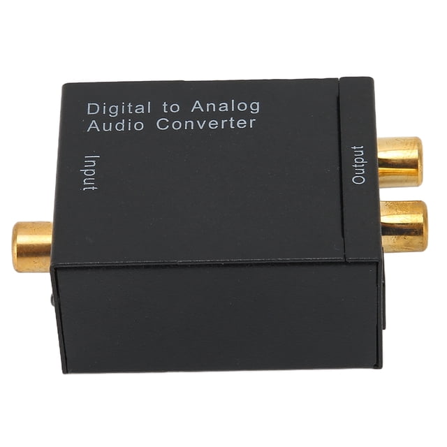 Digital To Analog Converte, Digital Fiber Converter Noiseless Transmission Stereo R/L Output Plug and Play for Home Cinema Systems for PS3 HDDVD
