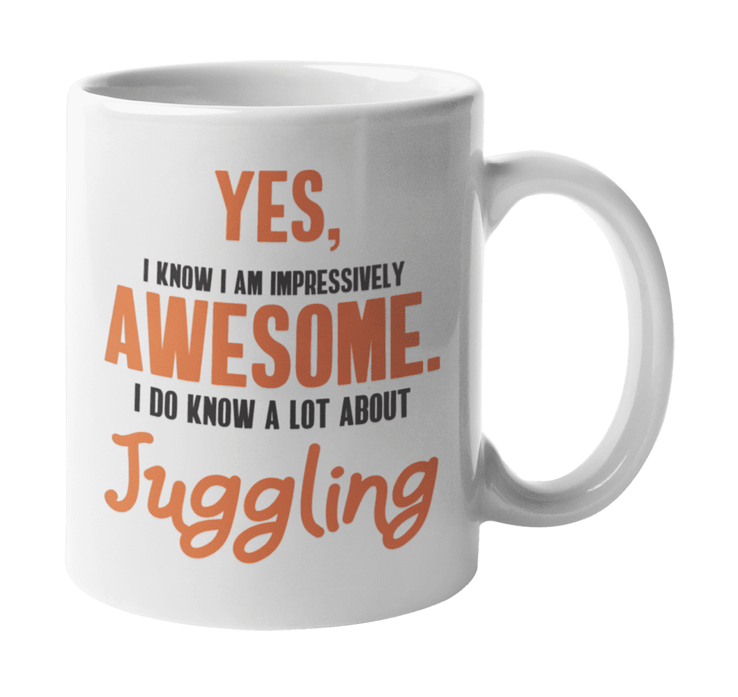 Juggling Ceramic Cup A Day Without Juggling Is A Day Wasted Shot Glass Funny Gifts For Juggling