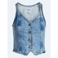 thumbnail image 6 of Kacey Lee Women's Fitted Denim Vest, Sizes XS-XXL, 6 of 7