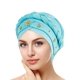 thumbnail image 2 of Gorro turbante trenzado con cuentas para mujer: elegante gorro con pañuelo para mujeres musulmanas o embarazadas, cubre el cabello con un elástico suave, apto para todas las estaciones, 2 of 4