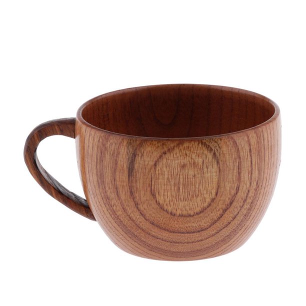 Billuyoard 288ml Natural Wooden Milk Beer Mug Tea Souvenir Cup Gift Beer Mug Drink Juegos de servir café y té Tipo 5