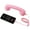 Pink, variant on HIELLFQ Type-C Retro Telephone Style Landline Handle Receiver, Bluetooth Telephone Handset for Mobile Phone, Vintage Wired Plug in Handheld Cell Phone Receiver with Microphone Blue