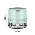 thumbnail image 3 of Electric Mini Food Chopper,Electric Garlic Processor,Mini Baby Supplementary Food Blender, Wireless Portable Waterproof Usb Charging Food Mixer, 3 of 5