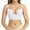 White, variant on MANIFIQUE Women's Low Back Bra Wire Lifting Deep U Shaped Plunge Backless Bra with Convertible Clear Straps