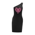 thumbnail image 3 of Vestido casual transpirable clásico de verano con hombros descubiertos para mujer para viajar M, 3 of 7