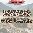 thumbnail image 4 of Uorisanigo UTV Seat Cover, Brown Cow Print Mule Seat Cover Protector Suitable for Kawasaki Mule 4010 4x4 FE 2025 2023 2022 2021, Windproof All Weather Bench Seats Covers UTV Accessories, 4 of 7