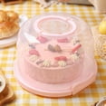 thumbnail image 1 of Portador de pastel Macarena Soporte para pasteles con tapa y asa 8 pulgadas, 1 of 8