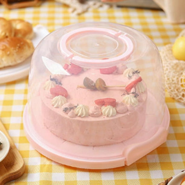 Portador de pastel Macarena Soporte para pasteles con tapa y asa 8 pulgadas
