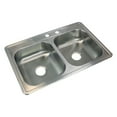 thumbnail image 5 of Transolid K-Stde33226-Mr2 Select 33" Drop In Double Basin Stainless Steel Kitchen Sink -, 5 of 5