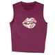 thumbnail image 5 of Moda casual mujer sin mangas impreso damas o-cuello tops chaleco camiseta Pompotops  lopia989900, 5 of 6