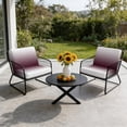 thumbnail image 6 of Outdoor Patio Cushion Covers 4 Pack Ombre Red Patio Chair Cushion Covers with Ties and Zipper Wine Red White Waterproof Outdoor Seat Cushion Covers for Patio Furniture 20"x18", 6 of 9