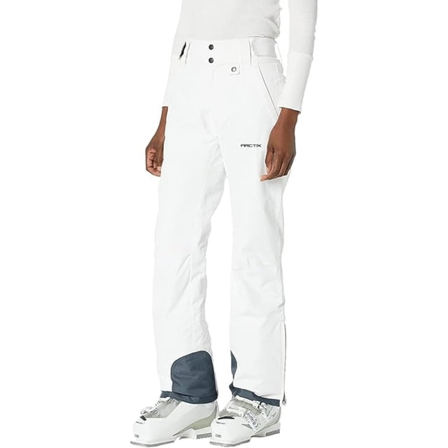 Pantalón de nieve aislante para mujer Arctix, blanco, talla XS