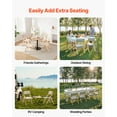 thumbnail image 6 of VEVOR Wooden Folding Chairs with Cushion,Set of 2, Portable Foldable Cushion Chair with Wooden Frame,Modern Padded Dining Chair for Kitchen, Office, Wedding, Party, Dining Room, Easy Assembly, Beige, 6 of 9