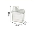 thumbnail image 3 of PEACNNG Bathroom Organizers and Storage Laundry Powder Storage Box Washing Powder Barrel With Scale Heavy Duty Airtight Cover Clear Laundry Soap Container For Laundry 1100ml, 3 of 6