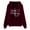 Wine, variant on Tetras Womens Tops Dressy Casual Fall,Women's Fashion Casual Printed Long Sleeve Blouse,Printed Pullover Tops Hoodies
