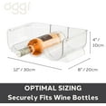 thumbnail image 4 of Oggi 3 Bottle Wine Rack Twin Pack - Hold 6 Bottles (12"x8"x4"), 4 of 8