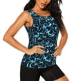 thumbnail image 2 of KLL Lightning Print Womens Tank Top Sleeveless Workout Tops Athletic Running Shirts Yoga Gym Clothes-X-Large, 2 of 7