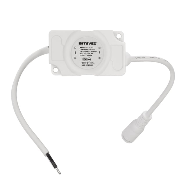 Estevez Fuente de Alimentación LED DRFD 6W Blanco 12V 600mA