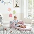 thumbnail image 2 of Ulax Furniture Convertible Kids Chair 2-in-1 Flip Open Toddler Couch/Sleeper Sofa for Kids (Pink Unicorn), 2 of 9