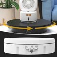 thumbnail image 5 of 3 in1 Motorized Rotating Display Stand with Remote Control and 15/18/22cm Replacement Cover, Electronic Turntable Stand for Photography Products, 5 of 5