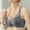 Grey, variant on Plus Size Bras for Women Lace Underwear for Underwire Floral Unlined Unlined Full Coverage Summer