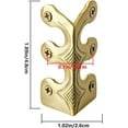 thumbnail image 2 of Solid Brass Vintage Metal Corner Guard for Furniture, Cabinets, and Boxes, Black, 10 Piece, 2 of 8
