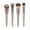 Rose Gold, variant on Huarll Brush, Makeup Brush, 4Pcs Makeup Brush Set Premium Synthetic Foundation Brush Blending Powder Tapered Liquid Foundation Makeup Brushes Cosmetics Applicator