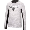 thumbnail image 2 of Men's Colosseum White Texas A&M Aggies Mossy Oak SPF 50 Performance Long Sleeve Hoodie T-Shirt, 2 of 3