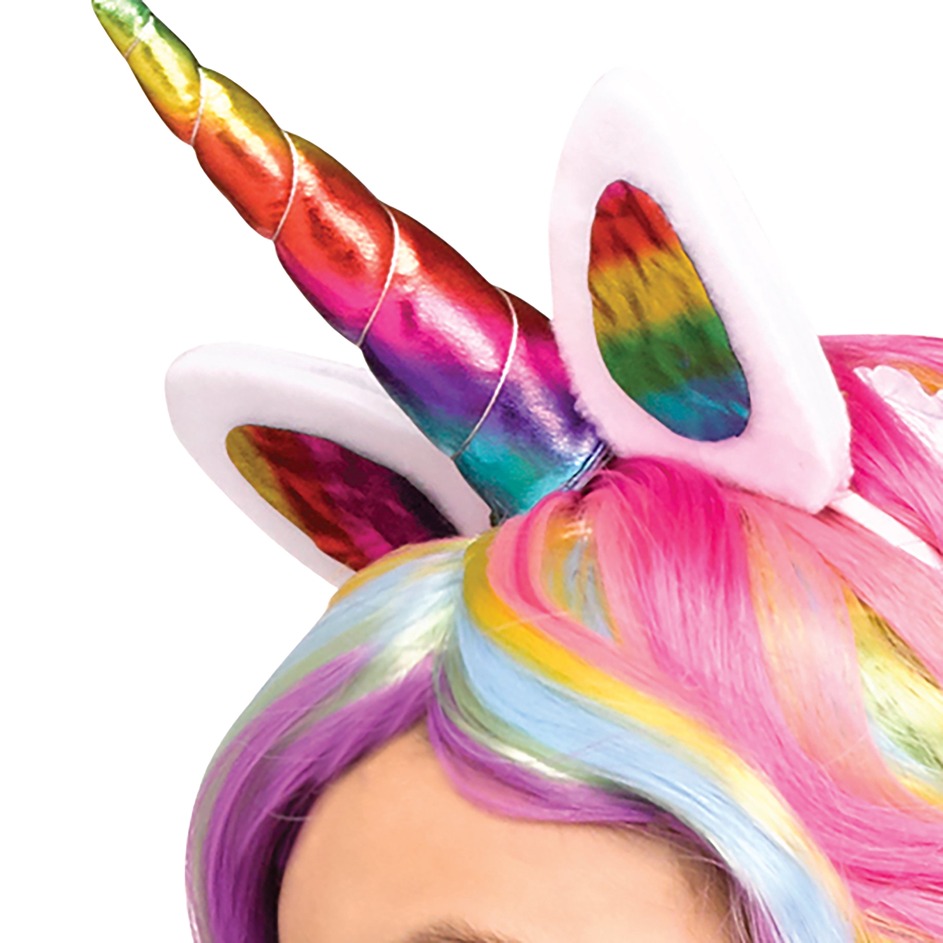Rainbow Unicorn Halloween Costume for Children, Girls' Size L (10/12), by Way to Celebrate