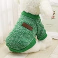 thumbnail image 2 of 5 Color Autumn Winter Clothes For Pet Dogs Soft Comfortable Woolen Wram Fashion Classic Sweater Dog's Clothes, 2 of 6