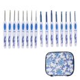 thumbnail image 1 of Crochet Hooks Set Ergonomic Design Handle Sturdy Crochet Comfortably Use DIY Knitting Tools for Enthusiasts BeginnersBlue, 1 of 5