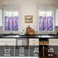 thumbnail image 4 of Purple Lavender Flower Butterflies 3-Piece Kitchen Curtains Set Kitchen Curtains Sets with Valance for Windows Rod Pocket Machine Washable Kitchen Decor Decorations (54"x18"+2x27.5"x24"), 4 of 6