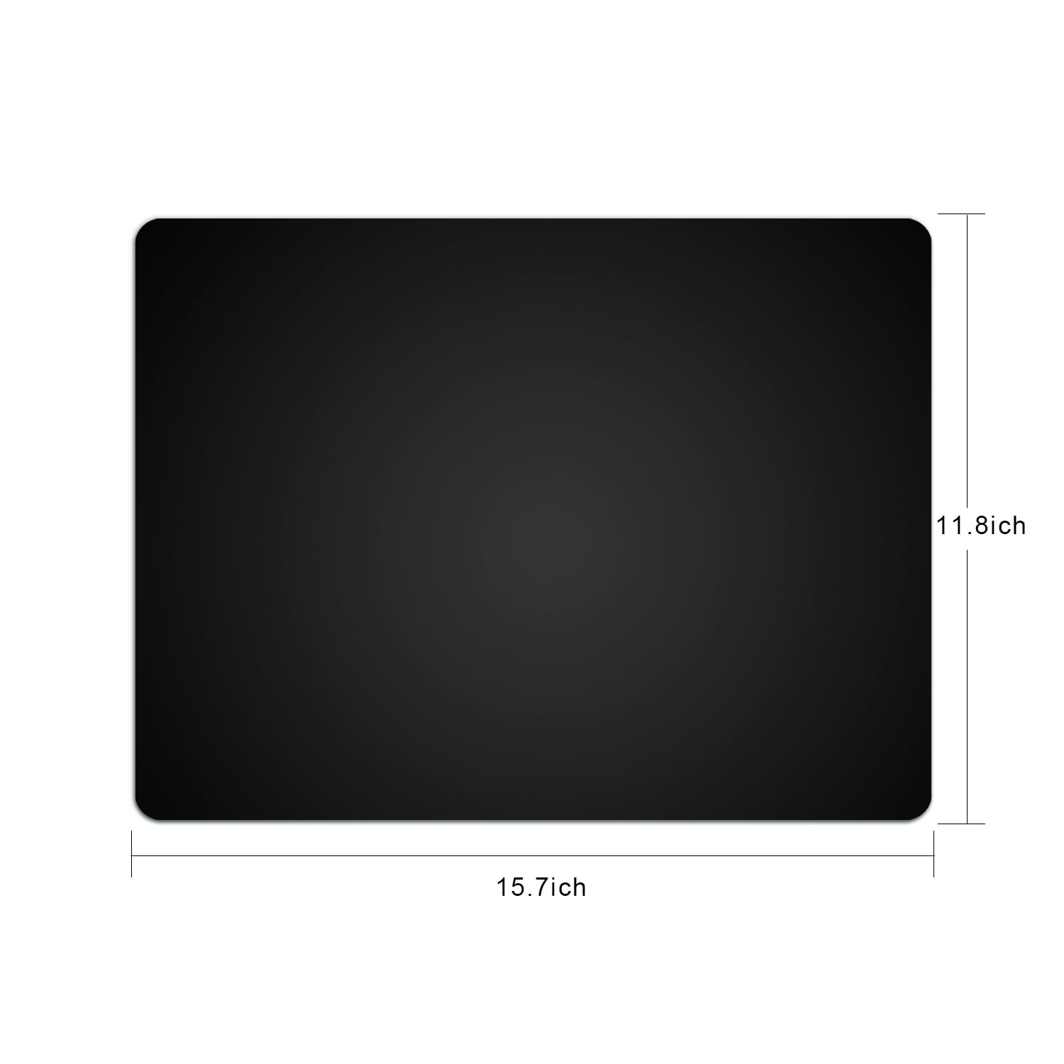 Panzexin 4-Pack Food-Grade Silicone Mats, Non-Slip, Heat-Resistant & Waterproof, 15.7" x 11.8" Table Placemats, Dough Mats- Black