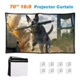 thumbnail image 2 of Naievear H70a Projector Curtain Folding Anti-crease Portable 70 Inches 16:9 Projection Screen For Theater, 2 of 5