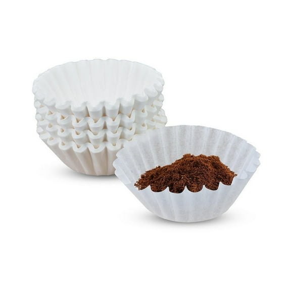 Coffee Filters 8-12 Cup, 3.14 inch x 2.63 inch, 200 Count Basket Coffee Filters, White Disposable 8 to 12 Cup Coffee Filter Paper