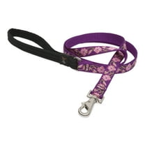 LupinePet Originals 3/4" Rose Garden 6-Foot Padded Handle Leash for Medium and Larger Dogs